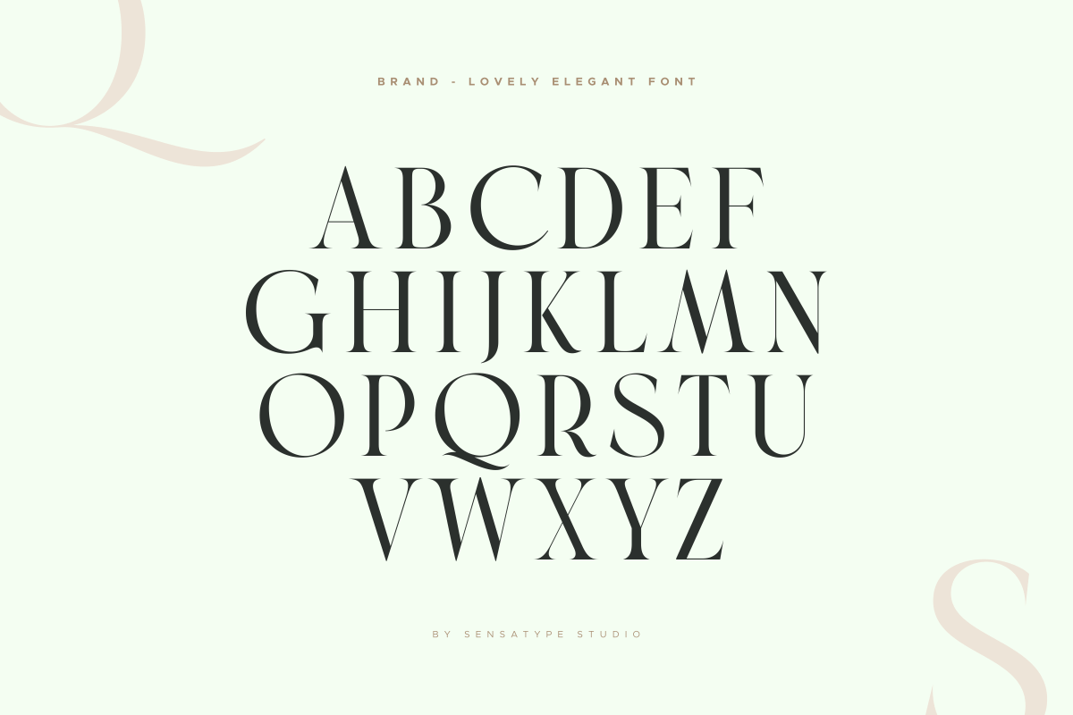 Brand - Lovely Elegant Font, a Serif Font by Sensatype (Photo 11 of 14)