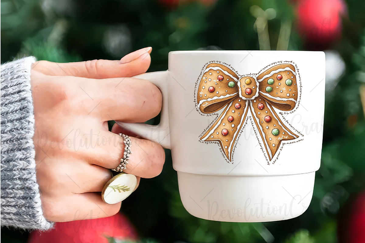 Gingerbread Coquette Christmas Png, an Illustration by OK Design (Photo 2 of 4)