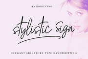 Stylistic Sign, a Script Font by Haksen (Thumbnail 1 of 5)