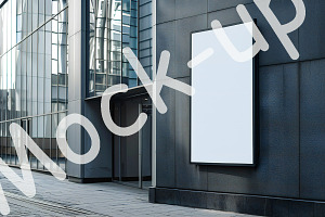 blank street sign for logo mockup, a Social Media Template by VetalStock