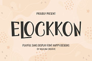 Elockkon Playful Sans Display Font, a Sans Serif Font by Maulana Creative (Thumbnail 1 of 7)