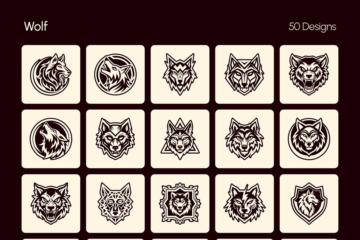 1500 Animal Logos, a Solid Icon by Creative Stall (Photo 37 of 37)