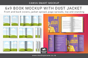 Book with Dust Jacket Canva Mockup, a Books & Magazine Mockup by Mockup Scene (Thumbnail 1 of 13)