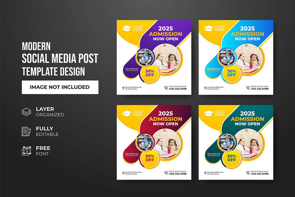 Social Media Post Template, a Social Media Template by gstudiovect21 (Photo 61 of 72)