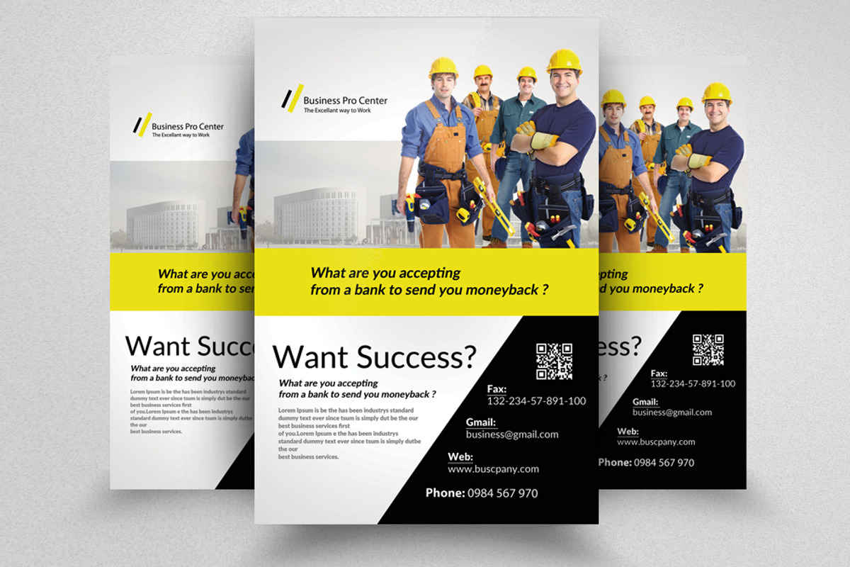 100 Business Flyers Mega Bundle, a Flyer Template by Design Up (Photo 75 of 100)