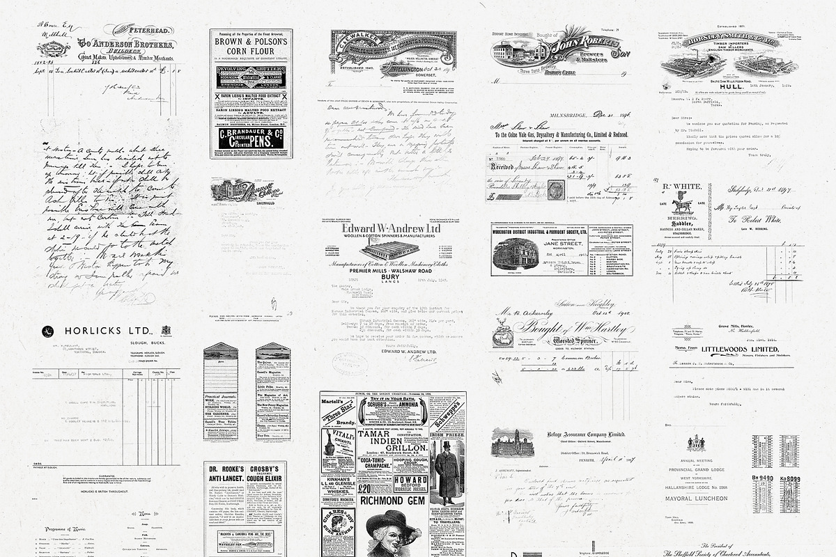 Vintage Ephemera and Overlays, a Texture Graphic by Greta Ivy (Photo 4 of 7)