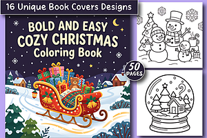 Bold & Easy Cozy Christmas Coloring