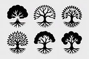 Tree with roots silhouette featuring, an Illustration by Amazin_art (Thumbnail 5 of 10)