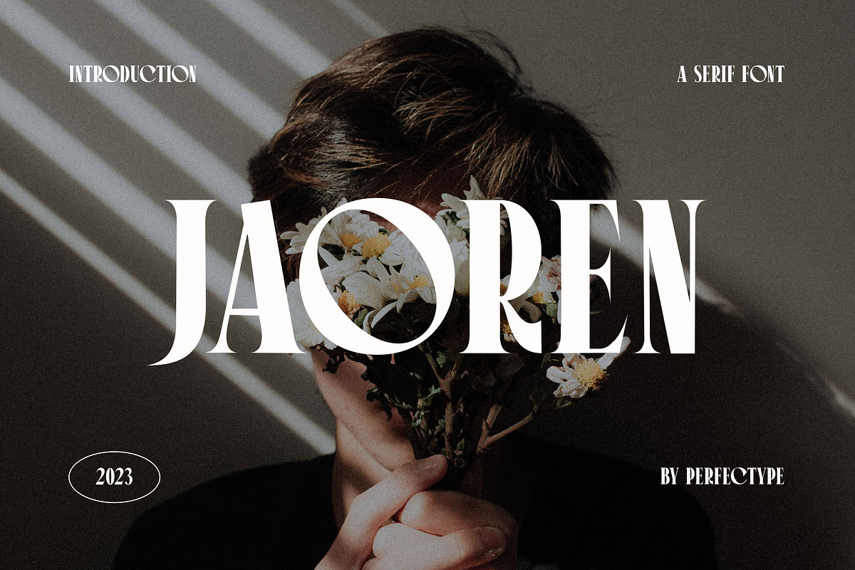 Jaoren Elegant Serif Font Typeface, a Serif Font by Perfectype