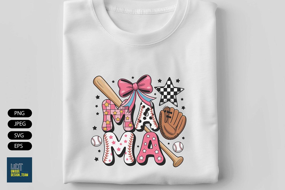 Baseball Mama Coquette Png, a Sport Illustration by Unique Design Team (Photo 4 of 7)