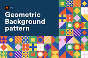 Geometric Background pattern, a Pattern Graphic by SPACECAKE (Thumbnail 1 of 4)