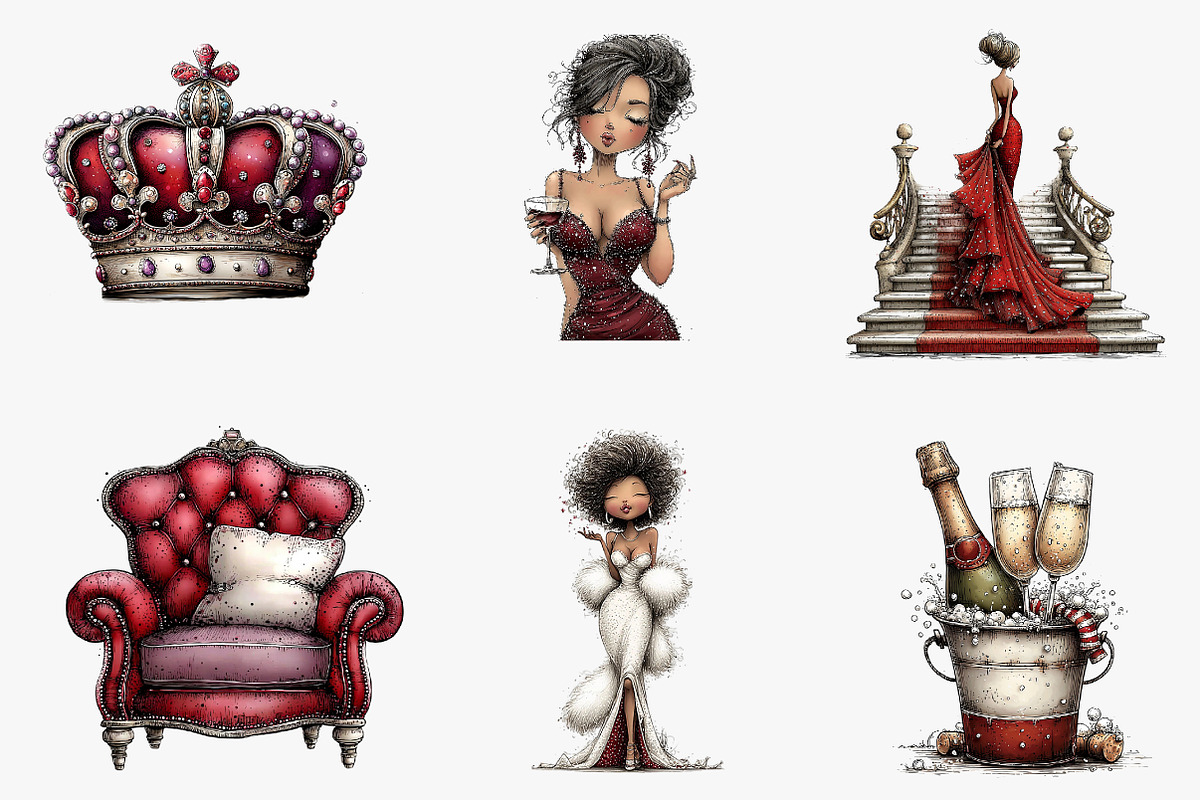 Luxury New Years Eve Clipart, an Illustration by CreationArt (Photo 4 of 5)