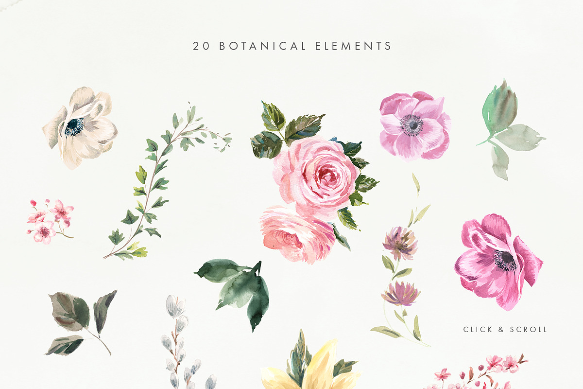 Easter Flower Clipart, a Decorative Illustration by Twigs and Twine (Photo 7 of 9)