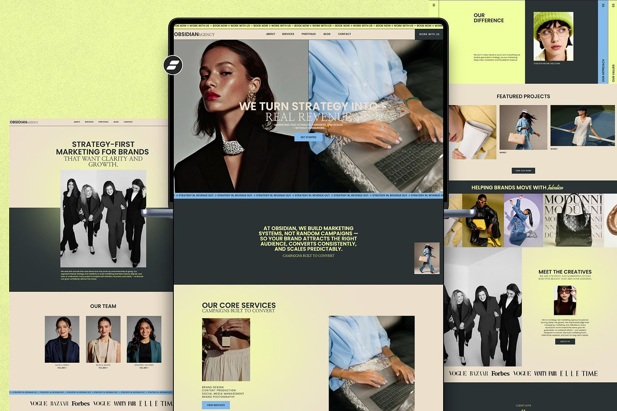Showit Website Template for Agency, an App Template by Digital&Chic (Photo 1 of 8)