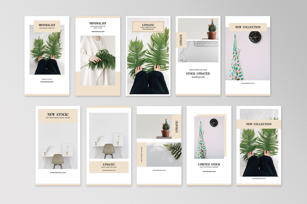 100 MINIMAL INSTAGRAM STORIES BUNDLE, a Social Media Template by Medianeka (Photo 8 of 13)
