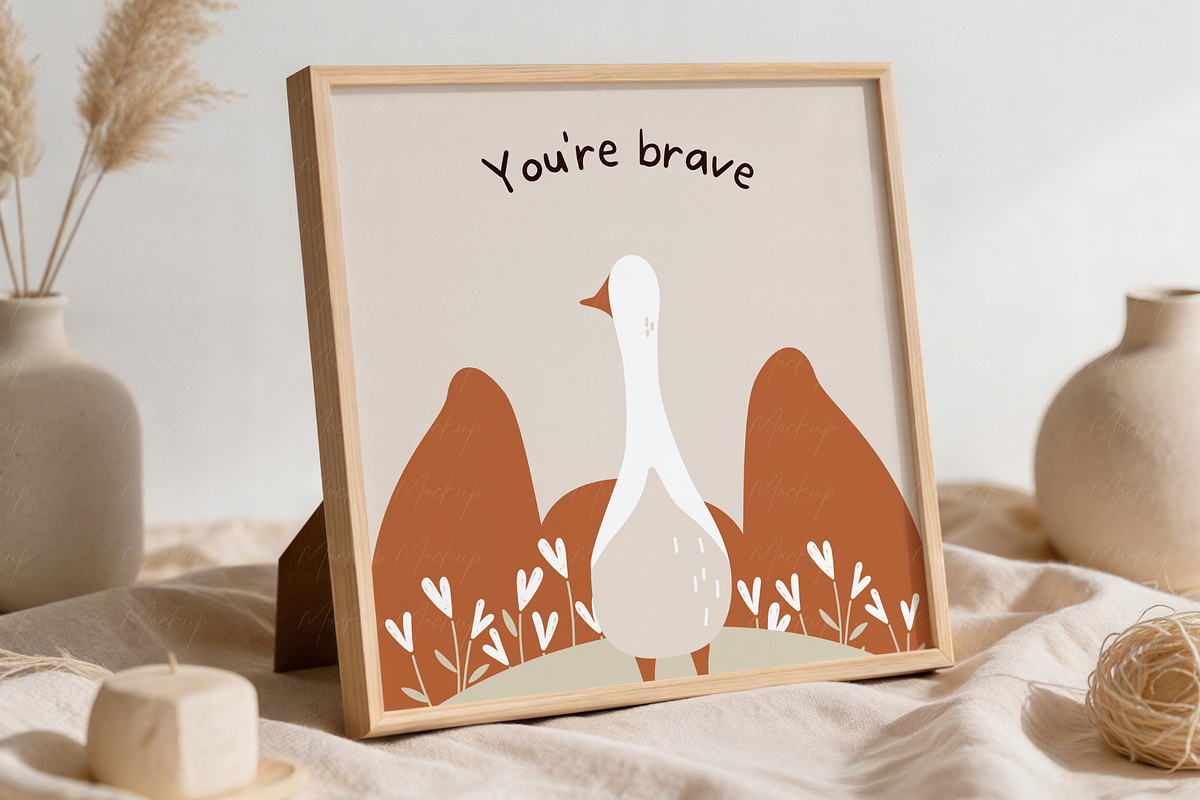 Square Art Print Mockup, a Product Mockup by TatiMockup (Photo 3 of 4)