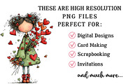 Whimsical Valentine's Fairy Clipart, an Illustration by OK Design (Thumbnail 4 of 6)