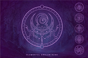 Elemental Emblem Runes, an Illustration by azhartz (Thumbnail 1 of 7)