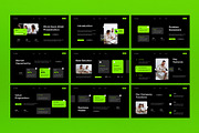 Black Modern Pitch Deck PPT, a Presentation Template by graphicook (Thumbnail 2 of 4)