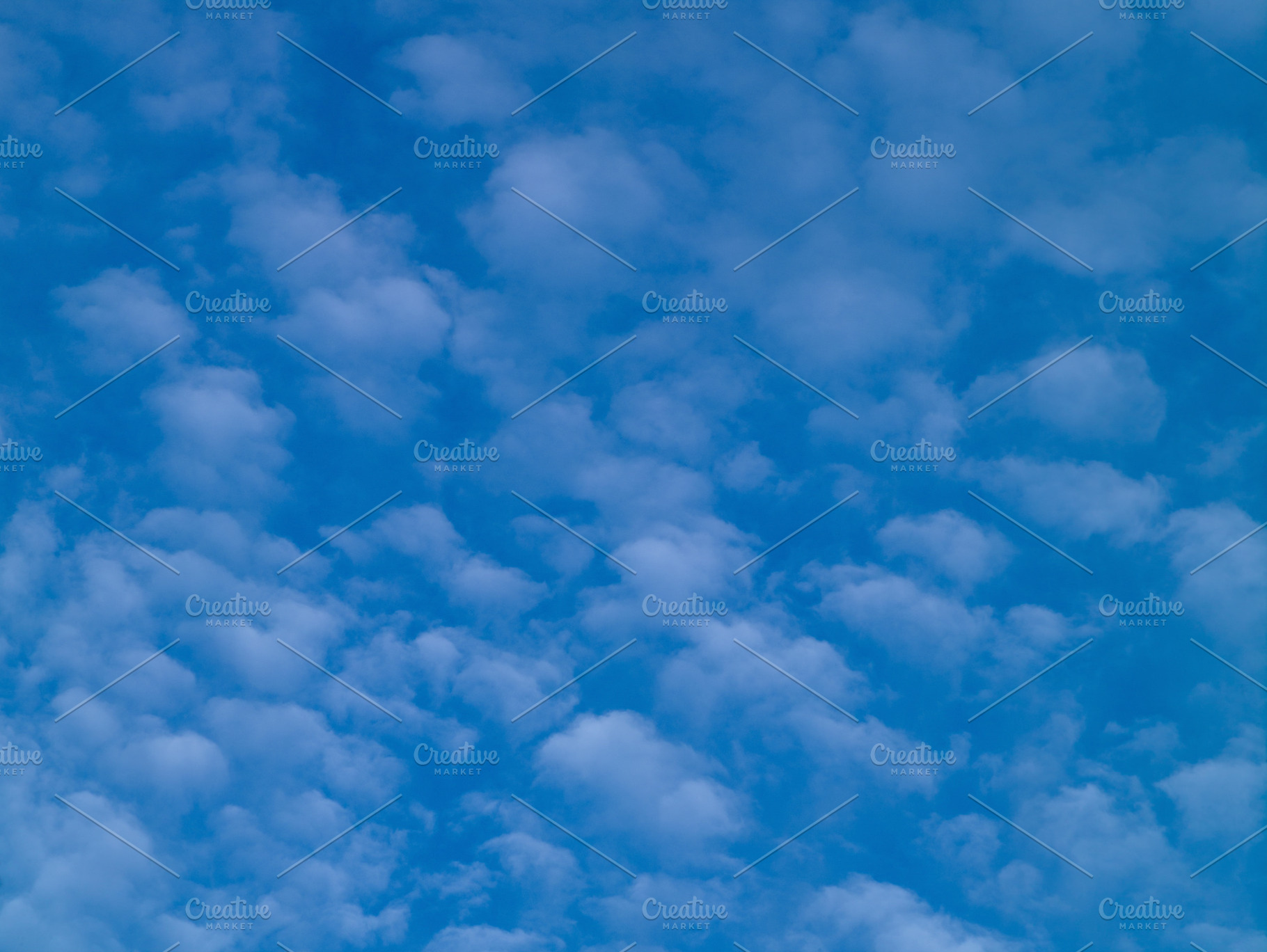 Summer blue sky with white light clo featuring cloud, blue, and white, an Abstract Photo by oleghz