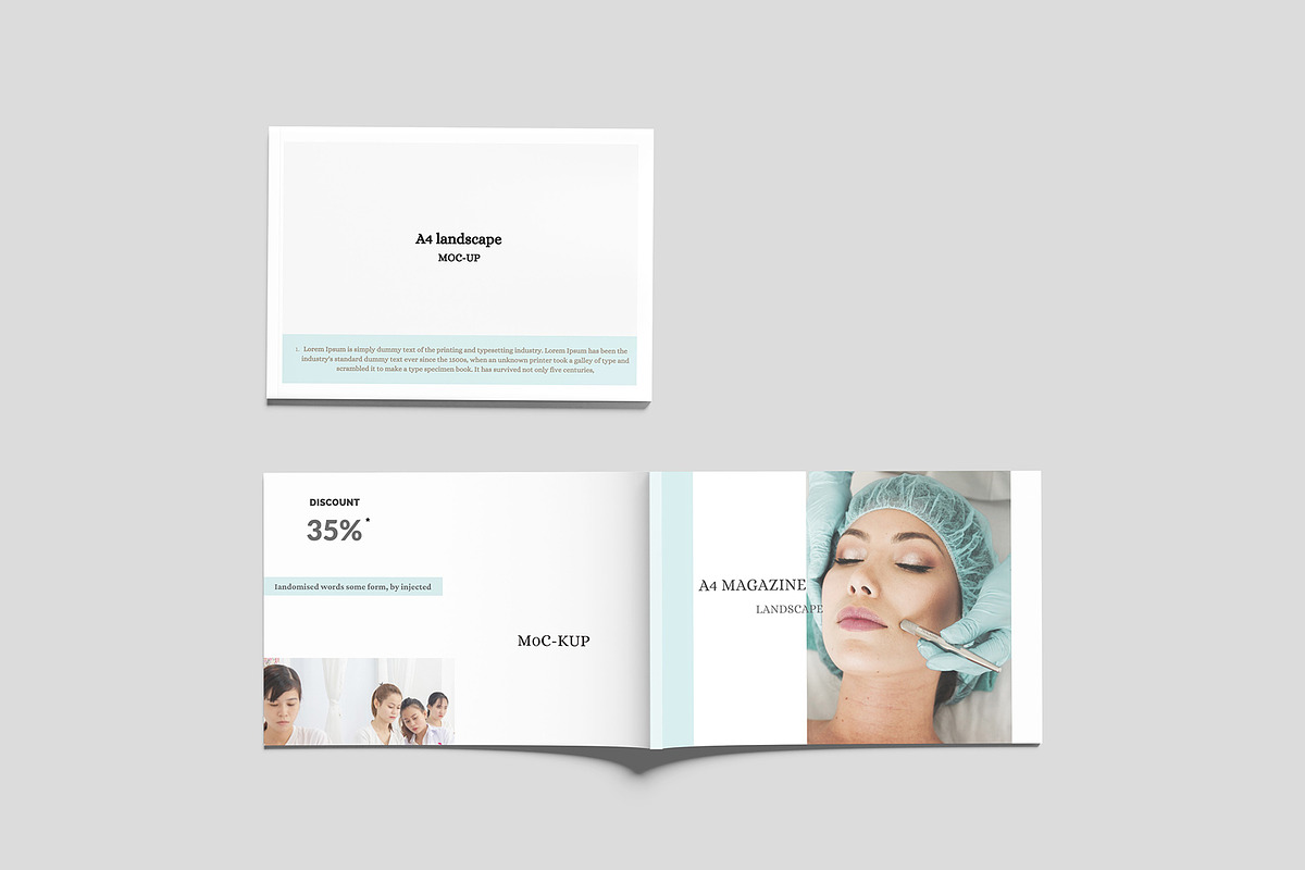 A4 Landscape Magazine Mockup, a Magazine Template by Difa Design (Photo 7 of 12)