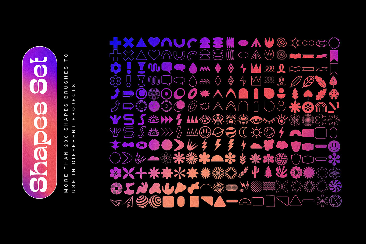 Shapes Set for Procreate, a Brush Add-On by Ana Moreno | Letteringiam (Photo 4 of 7)