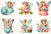 Happy Easter Fairy Sublimation Clipa, an Illustration by DreamCafeArt (Thumbnail 3 of 5)