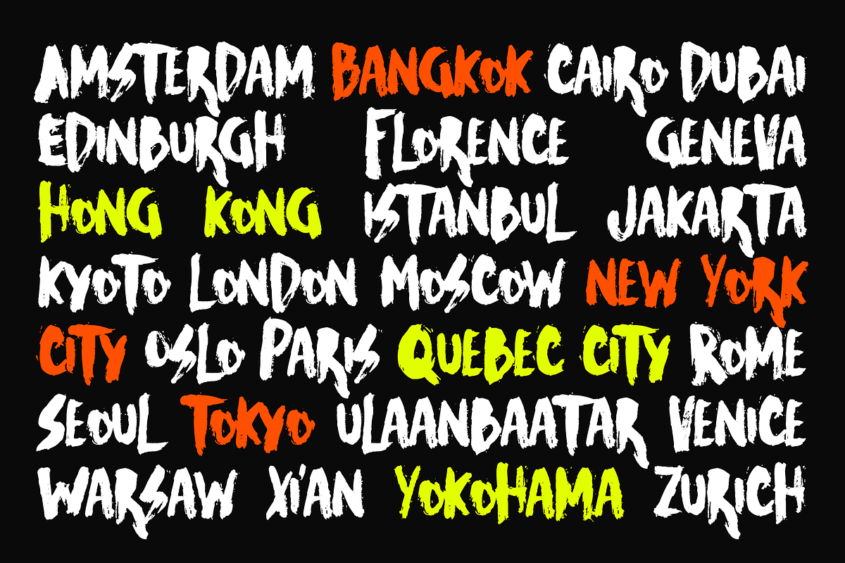 Raw Voltage – Aggressive Brush Font, a Handwritten Font by Letteratom (Photo 7 of 9)