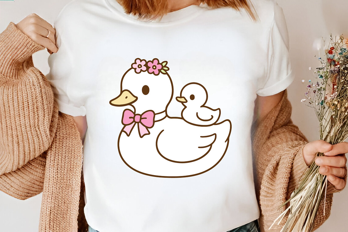 Cute Mama Duck SVG, an Object Graphic by Creative Art (Photo 5 of 6)