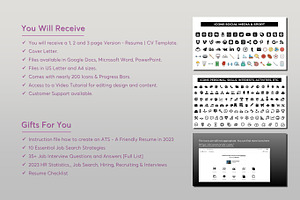 ATS Resume CV Word & Google Docs 23