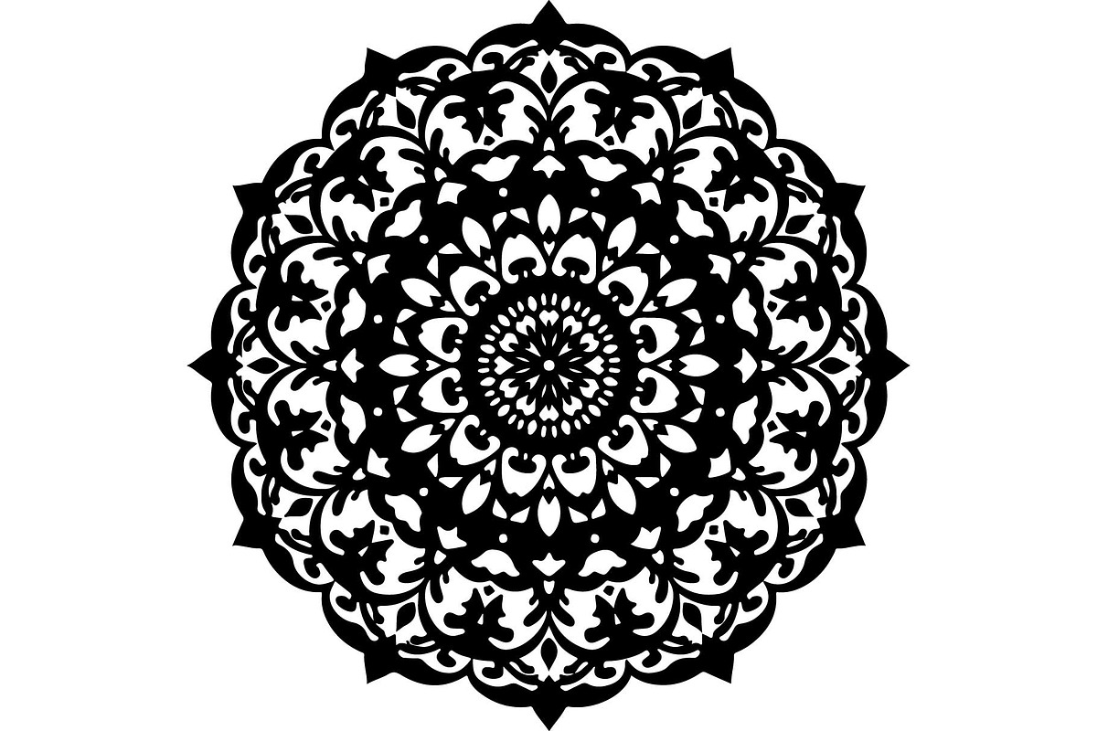 Black Ornate Mandala Designs, an Object Graphic by Designer_Momina (Photo 4 of 10)