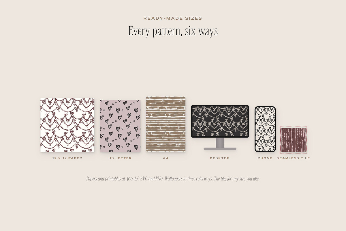 Pearls & Hearts Seamless Patterns, a Pattern Graphic by The October Creative (Photo 9 of 12)
