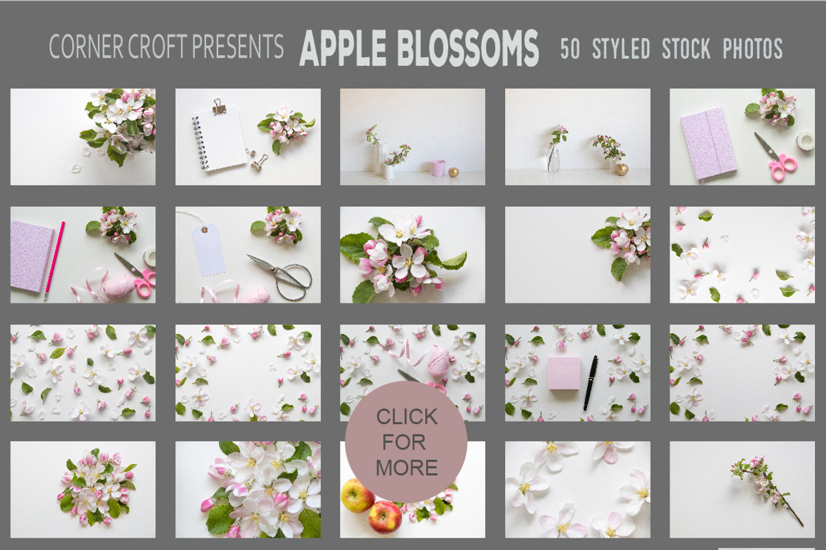 Apple Blossom Styled Photo Bundle, a Cups & Container Mockup by Corner Croft Mockups (Photo 5 of 5)