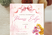 Princess birthday invitation, an Invitation Template by heynomi (Thumbnail 5 of 19)