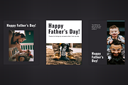 Father's Day Instagram Templates, a Social Media Template by OzQ (Thumbnail 3 of 3)