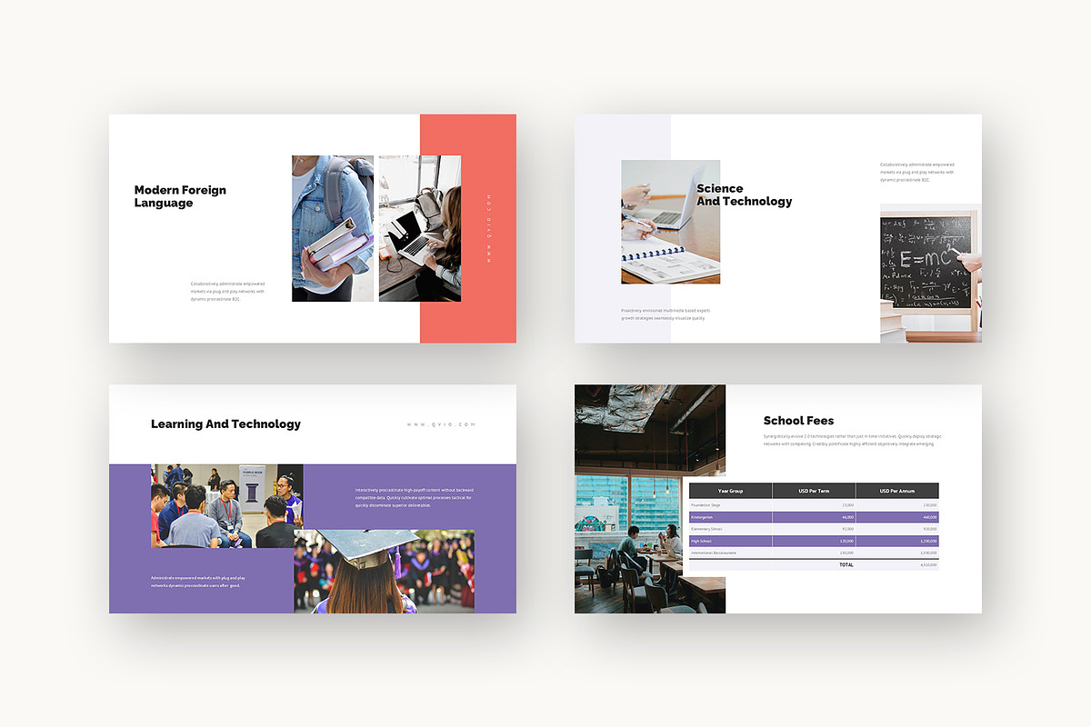 Qvio : School Promo Google Slides, a Presentation Template by Punkl Camp (Photo 6 of 16)