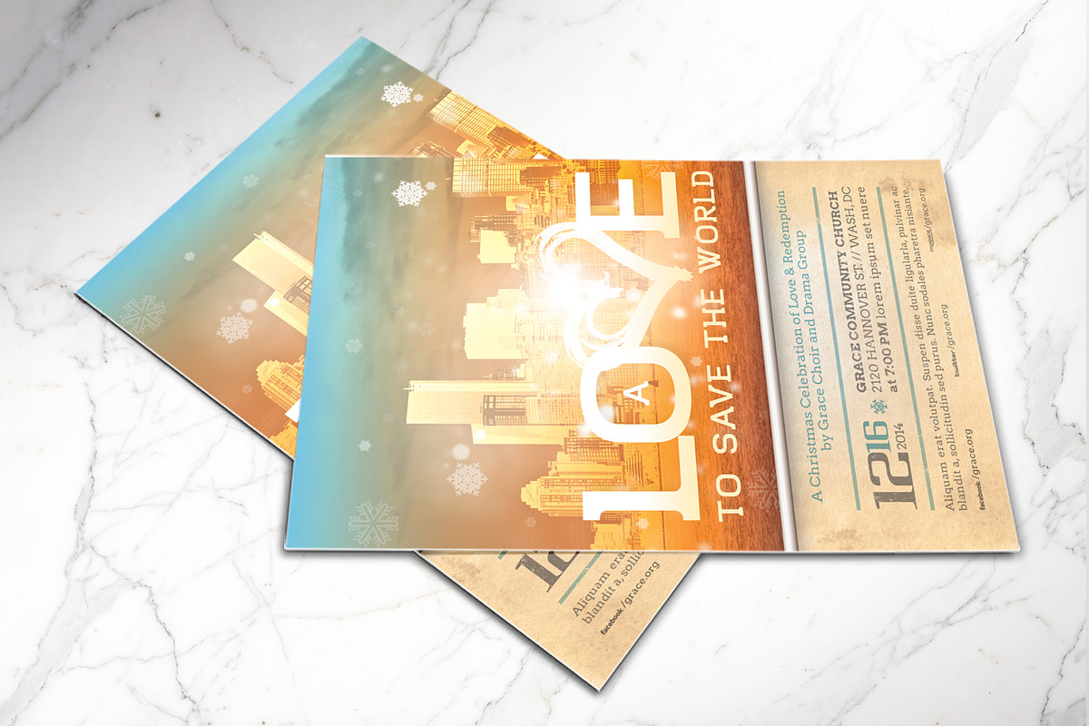 Christmas Concert Flyer Photoshop, a Flyer Template by Godserv Designs (Photo 4 of 8)