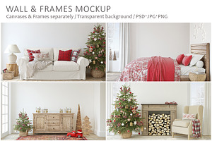 COZY CHRISTMAS Wall&Frame Mockups