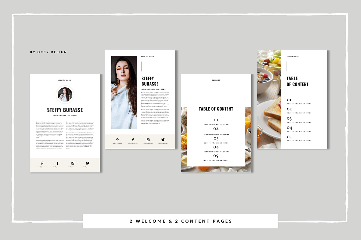 Canva Recipe Book / Cookbook, a Brochure Template by Occy Design (Photo 4 of 12)