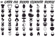 50 Easter Egg Bunny Silhouette, an Illustration by jahid234 (Thumbnail 1 of 51)