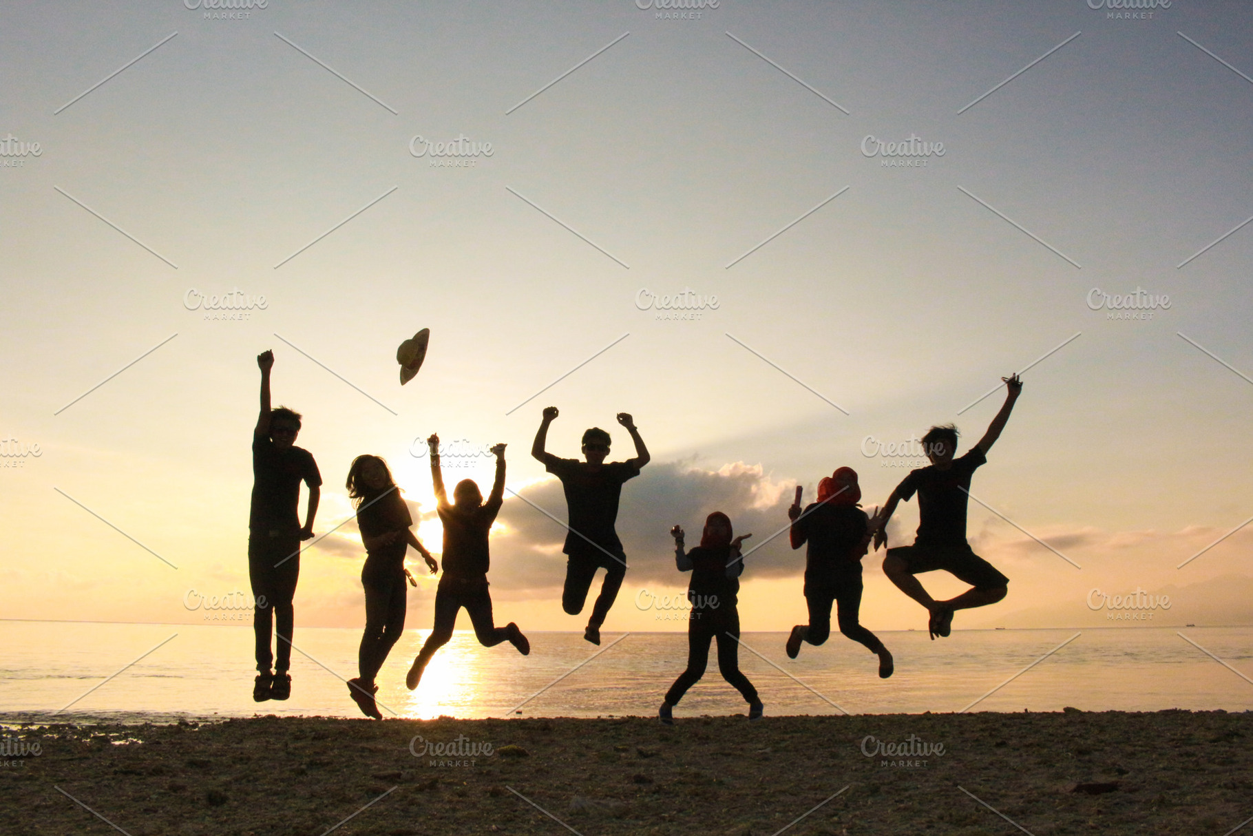 Silhouette People At Beach, a Person Photo by Heinzel Photography