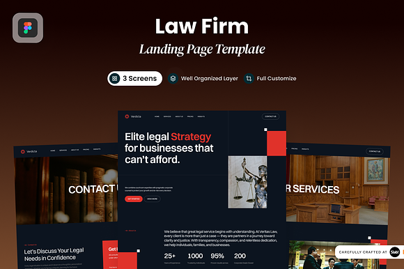 Verdicta - Law Firm Landing Page preview 5