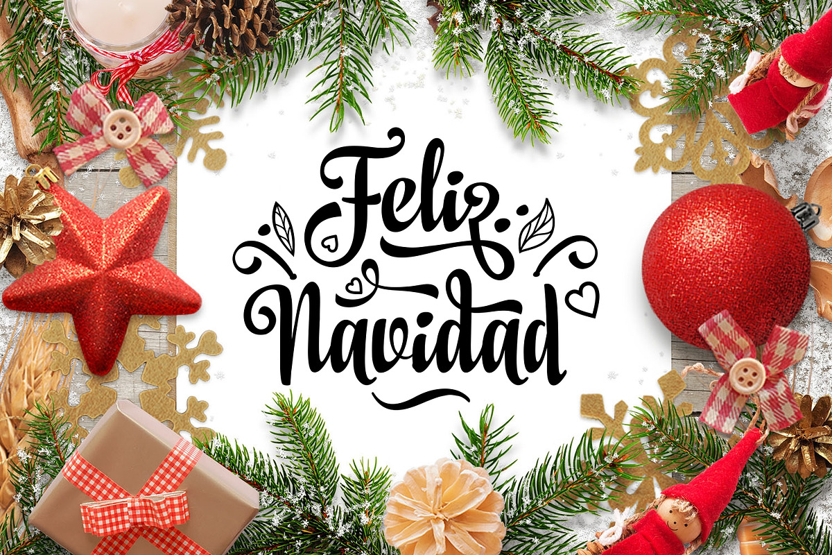 Feliz Navidad svg Spanish Christmas, an Object Graphic by Zoya Miller (Photo 2 of 11)