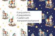 Rocking horse, an Animal Illustration by Volha (Thumbnail 2 of 7)
