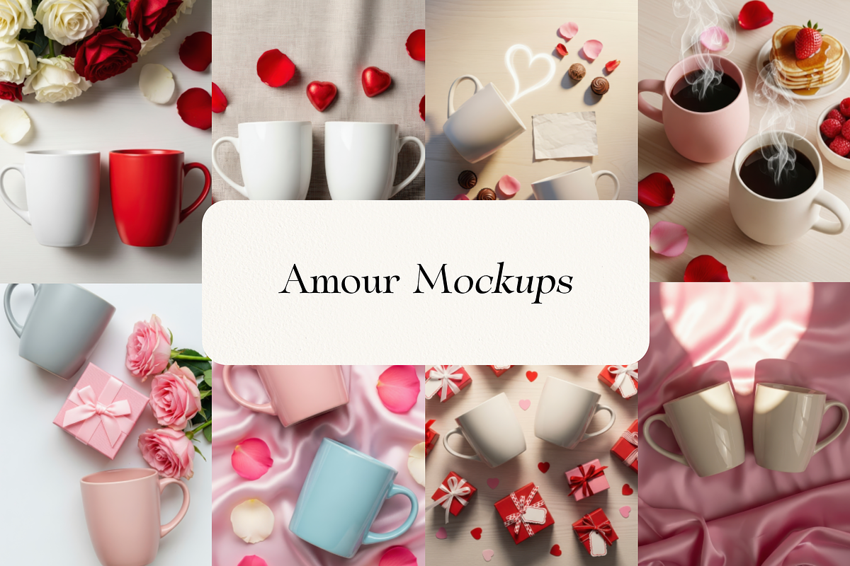 Romantic Couple Mug Mockups 400 JPG, a Cups & Container Mockup by KennedyStudio (Photo 8 of 14)