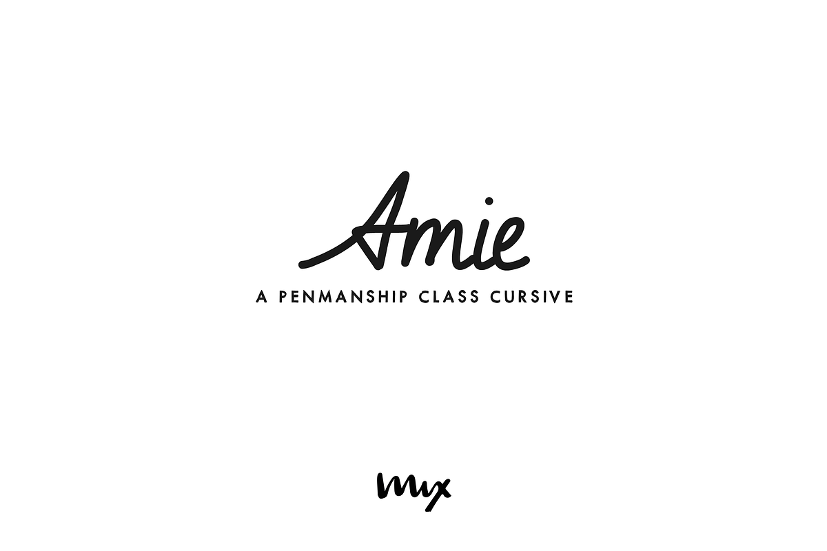 Amie — A Penmanship Class Cursive