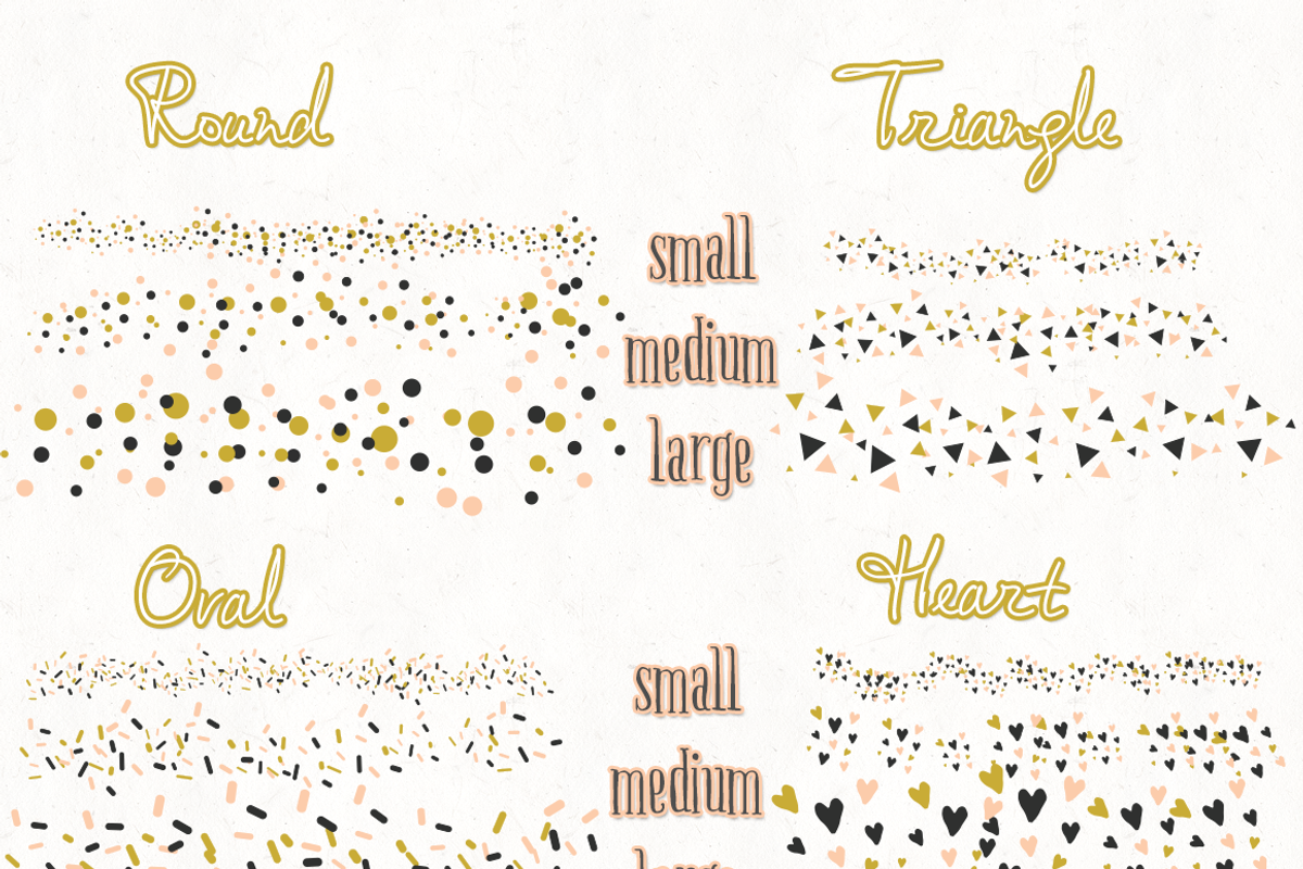 pastel confetti scatter brushes, a Brush Add-On by TeaBerry (Photo 2 of 2)