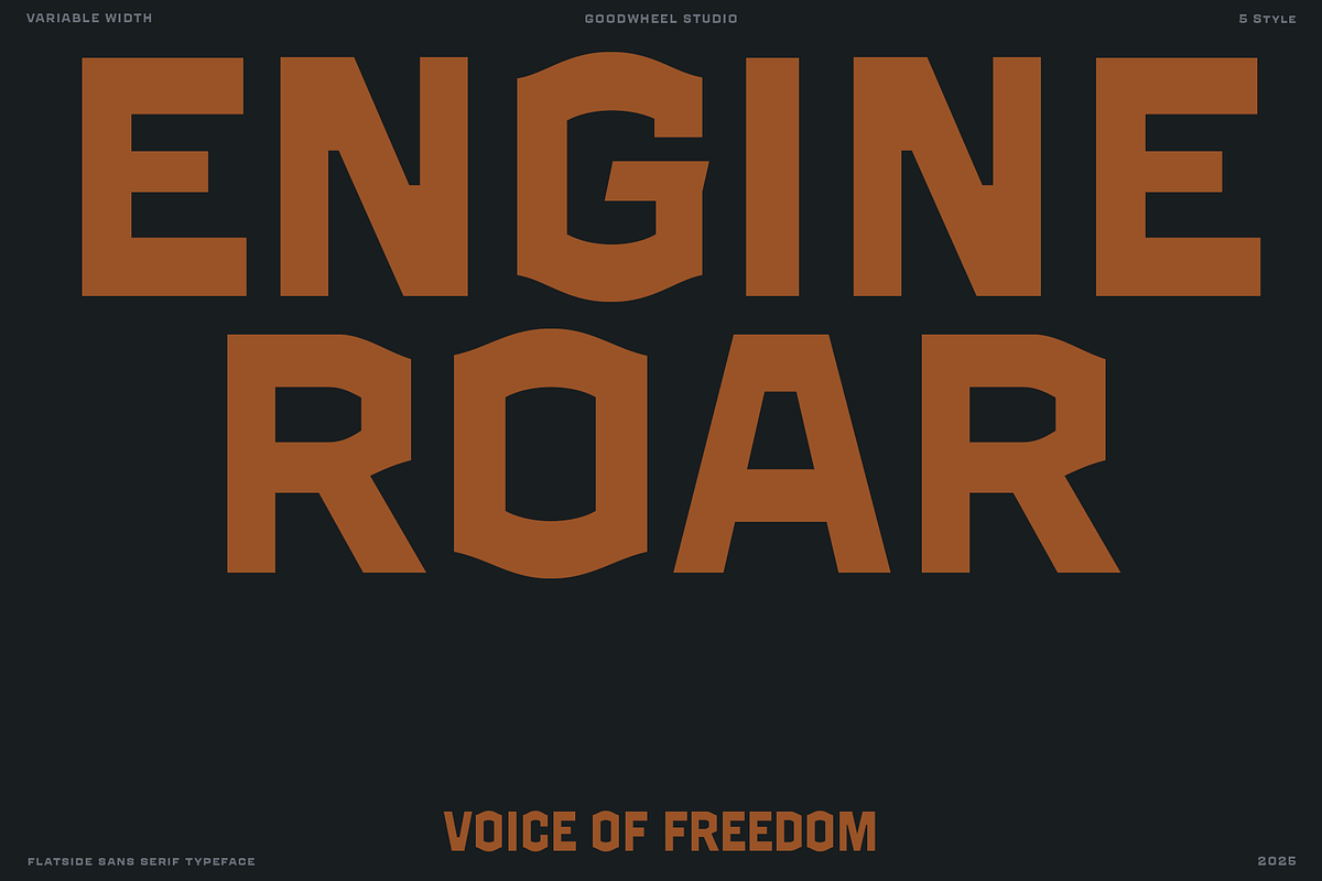 GW Grayback Variabel Width, a Sans Serif Font by Goodwheel Studio (Photo 5 of 9)