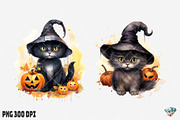 Halloween Black Cat, an Illustration by Gemstone (Thumbnail 12 of 12)