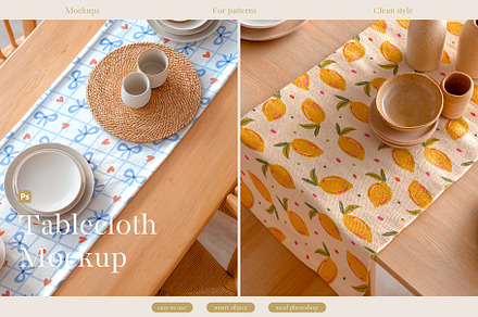 Tablecloth mockup